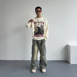 Thumbnail Áo Nỉ Candles Motel Sweater Oversize Unisex 4