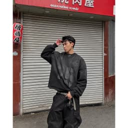 Thumbnail Áo Nỉ Candles Rebels Number Oversized Unisex 4