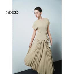 Thumbnail Áo nữ cổ tròn tay ngắn SIXDO (Woven Blouse) 2