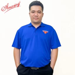 Thumbnail Áo Đoàn Thanh Niên cho nam, thêu logo cờ đỏ sao vàng, size tới 100kg, vải thun lạnh,hiệu Amazing 3
