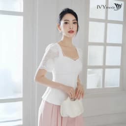 Thumbnail Áo peplum phối ren nữ IVY moda MS 16M8305 4
