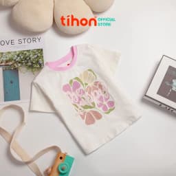 Thumbnail Áo phông bé gái TIHON cao cấp chất liệu cotton cho bé từ 11kg - 44kg ACT0780685 1