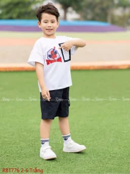 Thumbnail Áo phông bé trai Spider Man RIOMIO size 13-27kg, 100% cotton mềm mát co giãn cho bé RAT1211 2