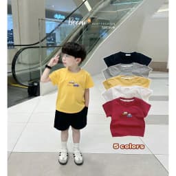 Thumbnail Áo phông cộc tay Beemo in hình ô tô vải cotton 4C mềm mại mặc mùa hè cho bé 9-24kg 5063AHK 1