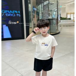 Thumbnail Áo phông cộc tay Beemo in hình ô tô vải cotton 4C mềm mại mặc mùa hè cho bé 9-24kg 5063AHK 2