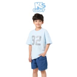 Thumbnail Áo Phông Cộc Tay In Số K'S CLOSET Chất Liệu Vải Cotton Cho Bé Trai (2-14 tuổi) từ 10kg - 58kg KT101FIS 3