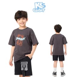 Thumbnail Áo Phông Cộc Tay K'S CLOSET Chất Liệu Vải Cotton Cho Bé Trai (2-14 tuổi) từ 10kg-55kg E001FIS 2