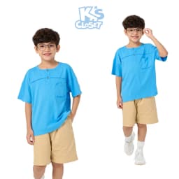 Thumbnail Áo Phông Cộc Tay K'S CLOSET Chất Liệu Cotton, Có Túi Áo Cho Bé Trai Từ 10-55kg (2-14 Tuổi) KT205FOS 2