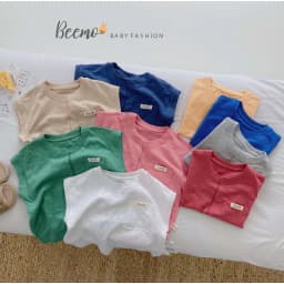 Thumbnail Áo phông cotton ba lỗ Beemo cho bé trai, bé gái kiểu dáng tanktop Hàn Quốc - 21A020 1