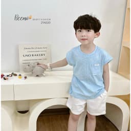 Thumbnail Áo phông cotton ba lỗ Beemo cho bé trai, bé gái kiểu dáng tanktop Hàn Quốc - 21A020 3
