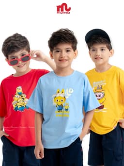 Thumbnail Áo phông hot trend cho bé Riomio chất cotton thoáng mát, hình in trendy-RA977 2