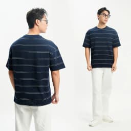 Thumbnail Áo Phông Kẻ Nam KRIK  Form Classic Chất Liệu Cotton Thiết kế Túi Trước Ngực Tạo Điểm Nhấn AP1339 3