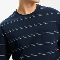 Thumbnail Áo Phông Kẻ Nam KRIK  Form Classic Chất Liệu Cotton Thiết kế Túi Trước Ngực Tạo Điểm Nhấn AP1339 4