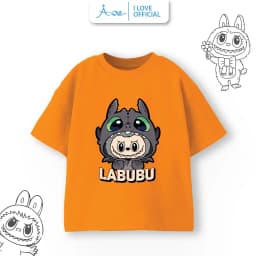 Thumbnail Áo phông LABUBU cho bé, áo thun ILOVE chất cotton mềm mịn thoáng mát mặc ở nhà đi học đi chơi 2