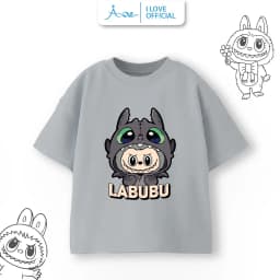 Thumbnail Áo phông LABUBU cho bé, áo thun ILOVE chất cotton mềm mịn thoáng mát mặc ở nhà đi học đi chơi 4
