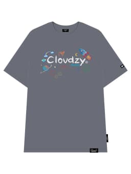 Thumbnail Áo phông local brand nam nữ unisex tay lỡ thun form rộng teen cổ tròn oversize cotton CLOUDZY CRAYON 4