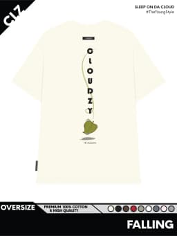 Thumbnail Áo phông local brand nam nữ unisex tay lỡ thun CLOUDZY form rộng phong cách Hàn oversize AT FALLING 1