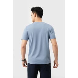 Thumbnail Áo Phông Nam 8APKB403 Biluxury Thời Trang Nam, Áo Thun Trơn Cotton Co Giãn 4 Chiều 2
