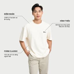 Thumbnail Áo Phông Nam KRIK  Form Classic Chất Liệu Cotton Thiết kế Hình Thêu Trước Ngực Trẻ Trung Khỏe Khoắn AP1314 1