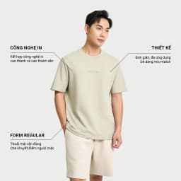 Thumbnail Áo Phông Nam KRIK Form Regular In Cao Thành Sần Thiết Kế Độc Đáo Giữ Form Đẹp Tôn Dáng AP1367 1