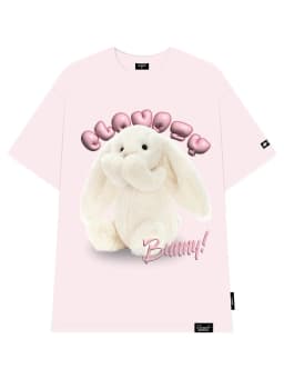 Thumbnail Áo phông nữ nam local brand unisex tay lỡ thun form rộng teen cổ tròn oversize CLOUDZY WHITE BUNNY 4