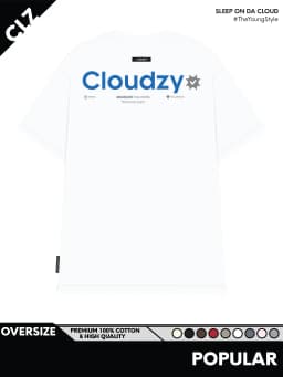 Thumbnail Áo phông nữ nam unisex tay lỡ thun form rộng local brand teen cổ tròn oversize CLOUDZY POPULAR 1