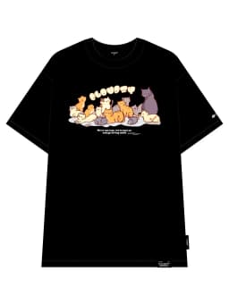 Thumbnail Áo phông nữ unisex tay lỡ thun nam basic form rộng Cloudzy local brand teen cổ tròn oversize MEOW 2