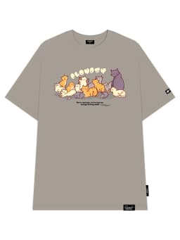 Thumbnail Áo phông nữ unisex tay lỡ thun nam basic form rộng Cloudzy local brand teen cổ tròn oversize MEOW 3