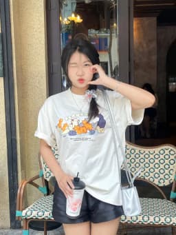 Thumbnail Áo phông nữ unisex tay lỡ thun nam basic form rộng Cloudzy local brand teen cổ tròn oversize MEOW 4