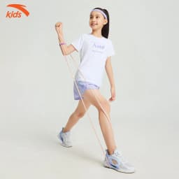Thumbnail Áo Phông Thể Thao Bé Gái Anta Kids Running co giãn 4 chiều 3624B5110 2