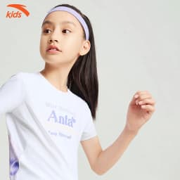 Thumbnail Áo Phông Thể Thao Bé Gái Anta Kids Running co giãn 4 chiều 3624B5110 4