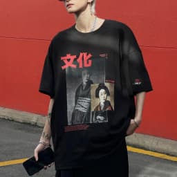Thumbnail Áo phông Unisex Zune.zx, ngắn tay in họa tiết Nhật Bản, CULTURE TEE 3