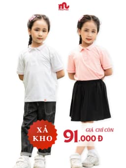 Thumbnail Áo polo bé gái RIOMIO size 21-42kg tay ngắn cổ bẻ cho bé đi học RA506 1