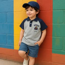 Thumbnail Áo Polo bé trai ngắn tay 27Kids KACADY thun sơ mi cộc nam cho trẻ từ 2-10 tuổi  BSPO2 2