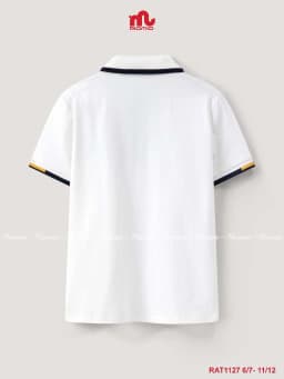 Thumbnail Áo polo bé trai Riomio áo có cổ cho bé chất liệu cotton, phối tay năng động RAT1127 2