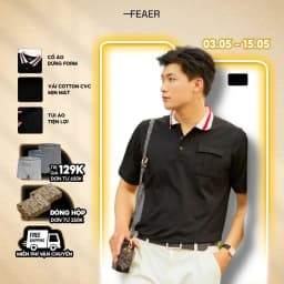 Thumbnail Áo polo cổ bẻ RIO RED chất Cotton thấm hút tốt, thoáng khí, sang trọng, lịch sự - FEAER 1