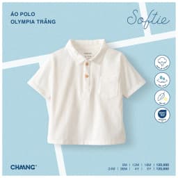 Thumbnail Áo polo cộc tay cúc ngực dáng ôm Olympia cho bé trai 4