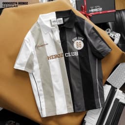 Thumbnail Áo polo football Heboz 2M, áo thun nam cổ bẻ chất vải cotton co giãn - 00002274 3