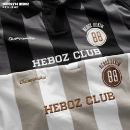 Thumbnail Áo polo football Heboz 2M, áo thun nam cổ bẻ chất vải cotton co giãn - 00002274 4