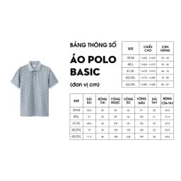 Thumbnail Áo Polo Ghi Xám 9APCH597GHS Biluxury Phối Hoạ Tiết Kháng Khuẩn Chống Nhăn Bền Màu 1