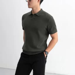 Thumbnail Áo polo LEN DỆT KIM GATA KNIT cao cấp, kiểu dáng classic Hàn Quốc sang trọng - APL332 2
