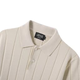 Thumbnail Áo polo LEN DỆT KIM STRIPED KNIT cao cấp, kiểu dáng classic Hàn Quốc sang trọng - LEEVUS APL331 3