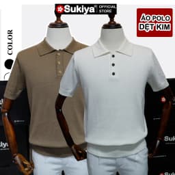 Thumbnail Áo POLO Len Dệt Kim SUKIYA Cao Câp Chất Cotton Thấm Hút mồ hôi  AL79 3