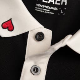 Thumbnail Áo polo nam Ace Of Hearts vải Cotton Pique cao cấp, họa tiết thêu cổ trẻ trung, sọc tay mới lạ -FEAER 4