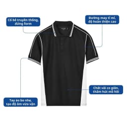 Thumbnail Áo Polo Nam AKUBA Phối Màu Lịch Lãm, Năng Động, Chất Liệu Cao Cấp | 01HE1242 2