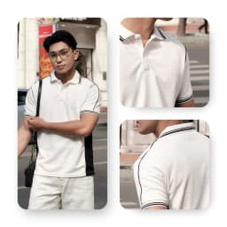 Thumbnail Áo Polo Nam AKUBA Phối Màu Lịch Lãm, Năng Động, Chất Liệu Cao Cấp | 01HE1242 3