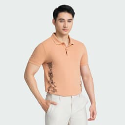 Thumbnail Áo Polo Nam Aristino Insidemen IPS001AZ dáng Slim Fit ôm vừa vặn họa tiết chữ, họa tiết phong cách Phục Hưng 3