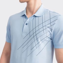 Thumbnail Áo polo nam Aristino Slim fit, thiết kế cổ dệt lịch sự, họa tiết kẻ cách điệu trẻ trung hiện đại - APS046S3 2