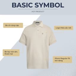 Thumbnail Áo polo nam BASIC SYMBOL vải cá sấu cotton interlock xuất xịn, thanh lịch, sang trọng - POLOMANOR 4