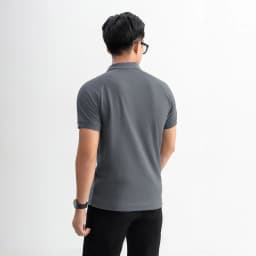 Thumbnail Áo polo nam Beehive Raglan vải cotton tổ ong phối màu neutral thanh lịch LEEVUS APL333 3